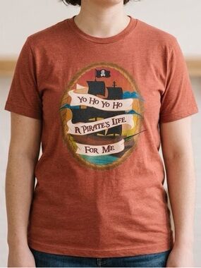 Bella + Canvas A Pirate's Life Graphic Tee Short Sleeve Shirt